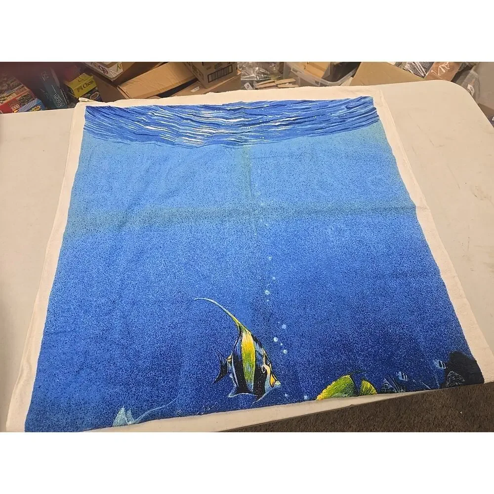 NEW Vintage Sea Marine Wildlife Beach Swimming Shower Bath Textile Towel 30